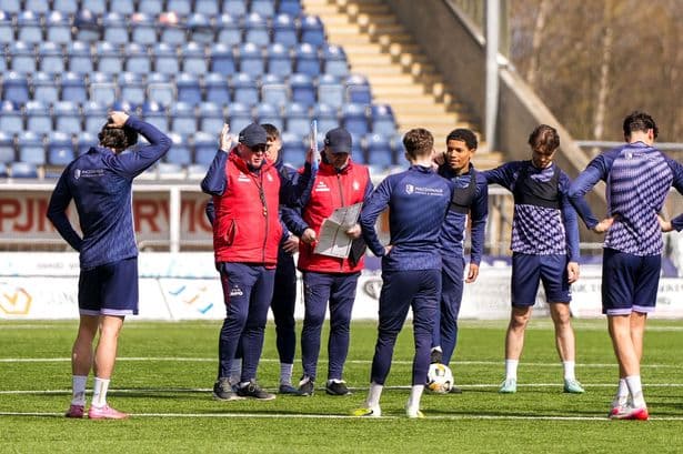 0 Falkirk Training and Press Conference Football Falkirk Scotland UK 14 Apr 2026 0 Falkirk Training and Press Conference Football Falkirk Scotland UK 14 Apr 2026