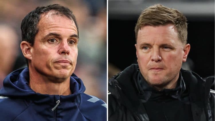 Two Images Collage Regis Le Bris Eddie Howe 1 2 750x422 Two Images Collage Regis Le Bris Eddie Howe 1 2 750x422